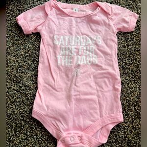 12-18 months barstool sports Saturdays are for the dads pink onesie